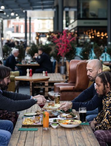 Traditional British pub with outside space
